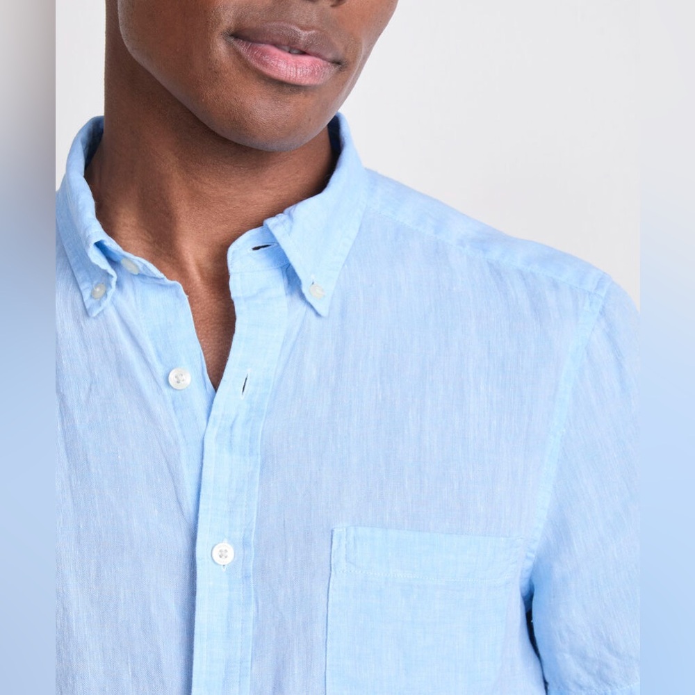 Vineyard Vines Surfside Solid Linen Shrt‎ Slv Shi… - image 5